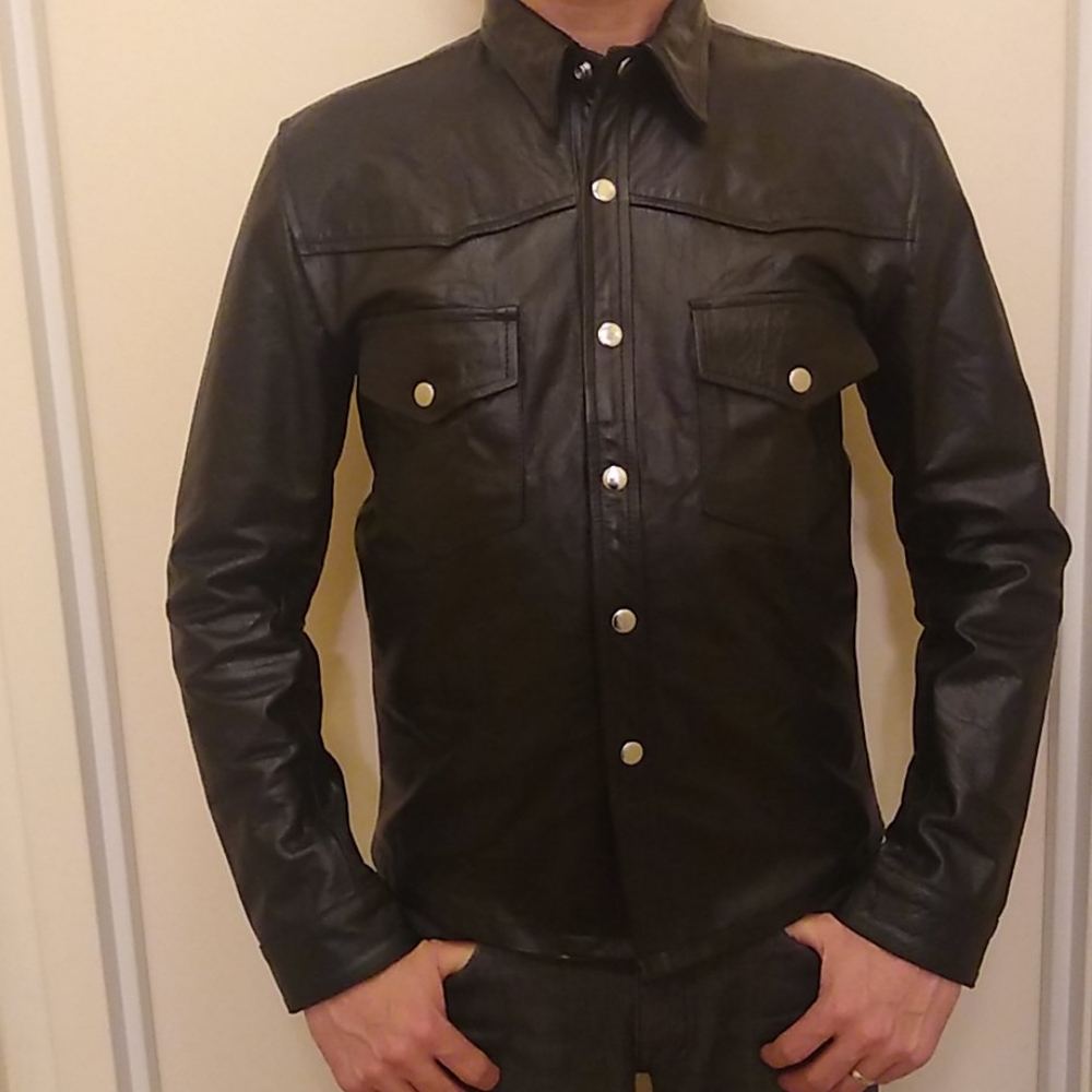 Men's Leather Shirt - Small - NWT